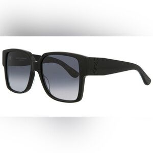 Saint Laurent SLM9 Oversized All Black Square Sunglasses - New Condition
